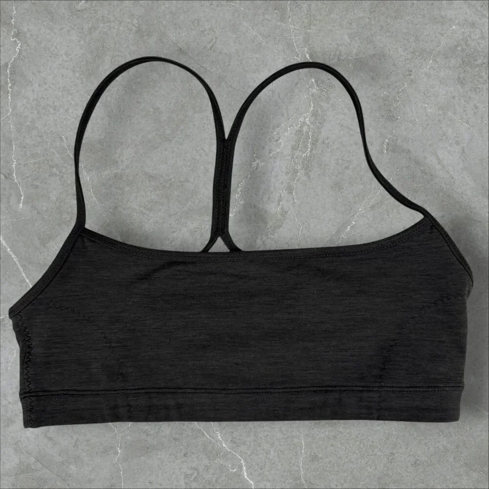 Women's Vitality Sportswear Spaghetti Strap Balance Sports Bra Grey - Small
